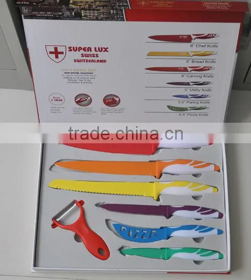 Colorful Non-stick Coating Knife Set in EVA Gift Box photo-4
