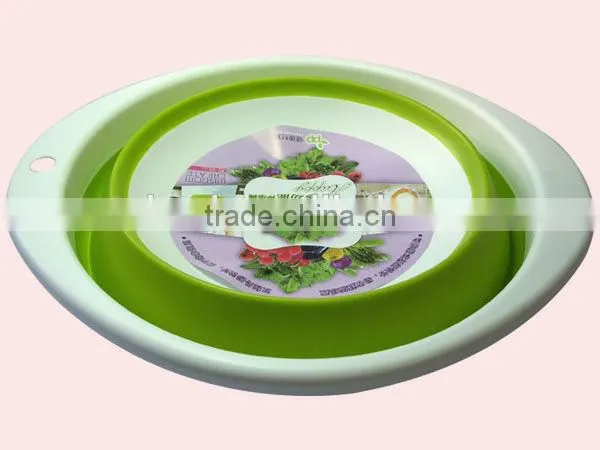 Silicone Collapsible Plastic Telescopic Folding Rice Colander photo-3