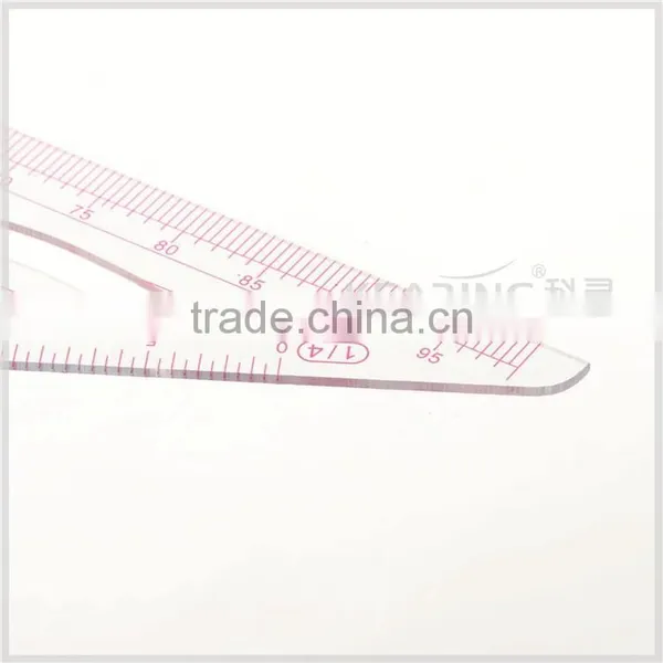 Kearing Brand Scale Ruler,1/4&1/5 Scale, Multi-function Plastic Straight Scale Ruler #8545 photo-3