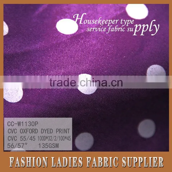 Cicheng Company Sells the Best Fabric,cvc Oxford Dyed Print photo-5
