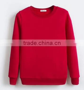 Customized Design Plain Blank Crewneck Pullover Fleece TC65/35 Cheaper Hoodies/sweatshirt photo-4