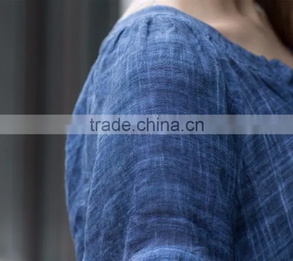 Casual Blouse for Young Lady Fat Lady Dress Latest Summer Shirt Loose Style Blouse for Young Ladies photo-5
