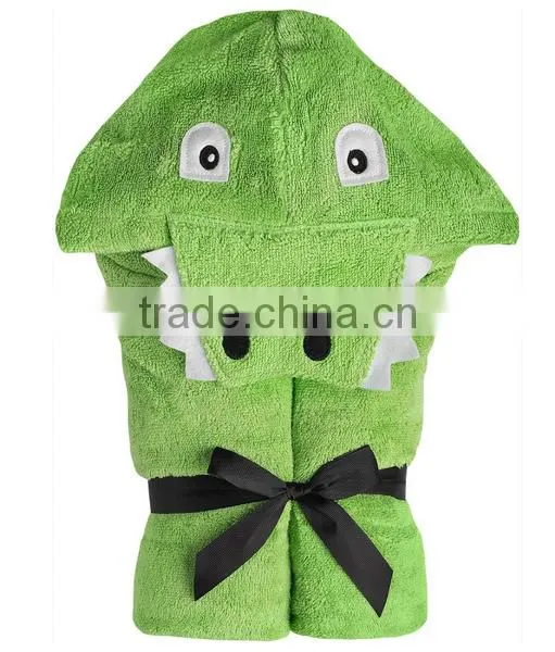Trade Assurance Applique Animal Baby Hooded Towel Fabric Cotton/custom Terry Baby Towel With Hood for Bath photo-4