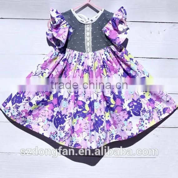 Kids Frock Designs - Easter Dress - Boutique Girl Clothing Floral Dress - Girl Dress photo-2