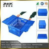 Wholesale High Quality Mesh Style Plastic Moving Crate Sale With Lid photo-3