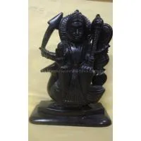 Designed Black Marble Bhairo Baba Statue HANDMADE MARBLE HOME DECOR ART BEST GIFT photo-3