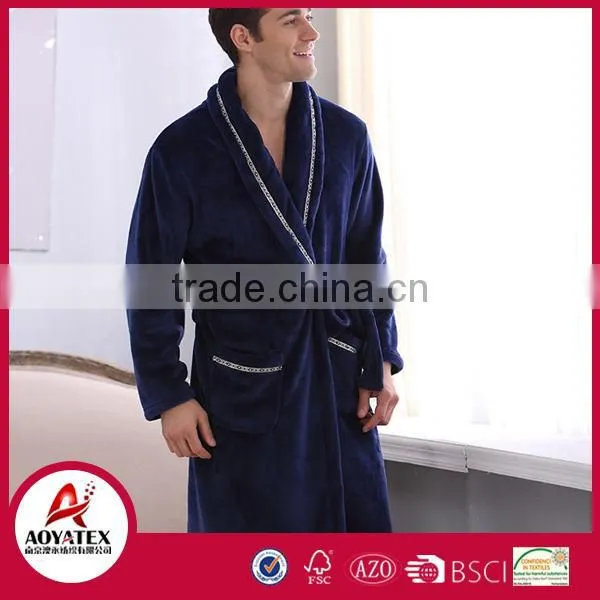 Factory Produce 100% Polyester High Quality Microfiber Bathrobe photo-5