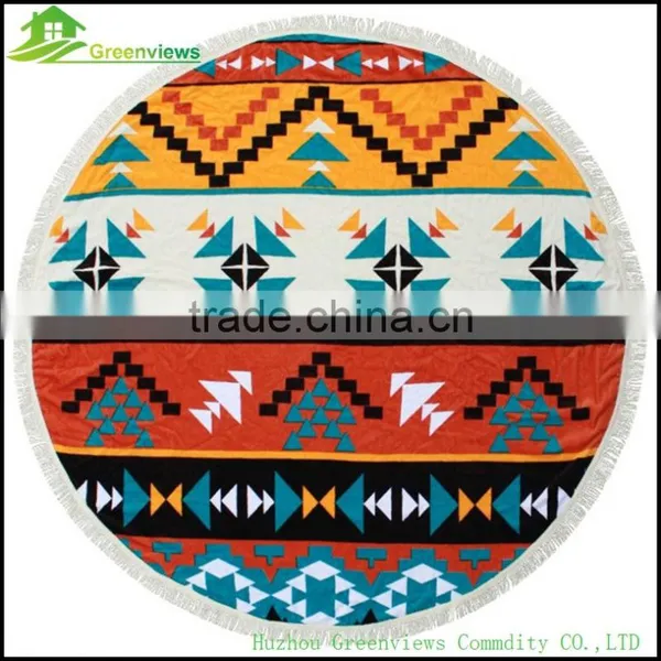 China Yoga Mat Picnic Mat Mandala Round Roundie Oversized Beach Towel in China Custom Round Towel photo-3