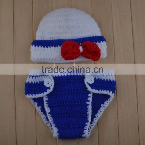 New Newborn Baby Infant Knitted Crochet Costume Photo Photography Prop photo-2
