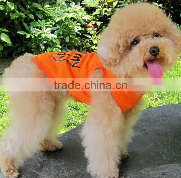 Orange Pet Coat Sweet Dog Cloth Costume photo-3