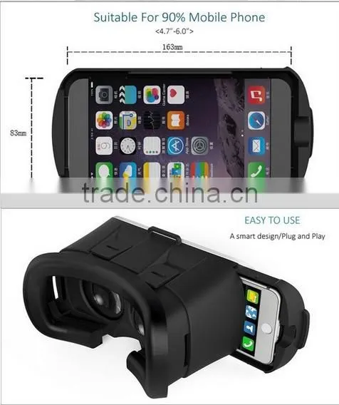 Hot Sale VR BOX 3D Glasses Super Quality Stable vr Case,3d vr Glasses,cardboard vr for 4''-6'' Smartphones photo-2