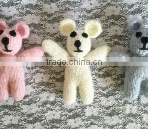 Crochet Baby Bear Hat and Toys Set Baby Bear Toys for Photography Props photo-3