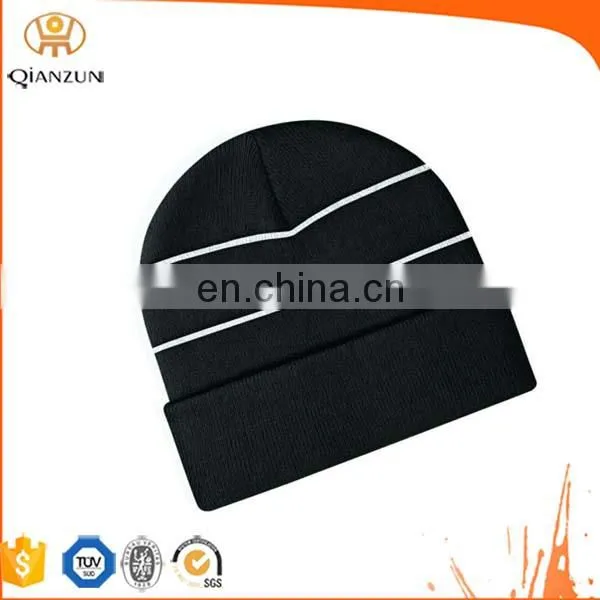 Embroidery Custom Reflective Beanie Hat / Winter Hat Wholesale photo-4