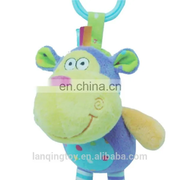 Plush Animal Toys Stuffed Small Monkey Keychain photo-4