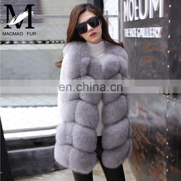 New Fashion Genuine Fox Fur Vest Women Formal Waistcoat For Women Waistcoat Designs For Girls photo-2