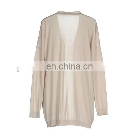 2017 Latest Design Lady Top as Long Sleeve Cardigans for Women Made of Wholesale Silk Fabric photo-2