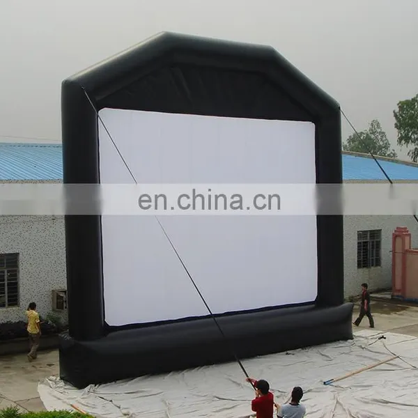 Big Durable PVC Tarpaulin Outdoor Inflatable Movie Screen / Inflatable TV Screen For Sale photo-3