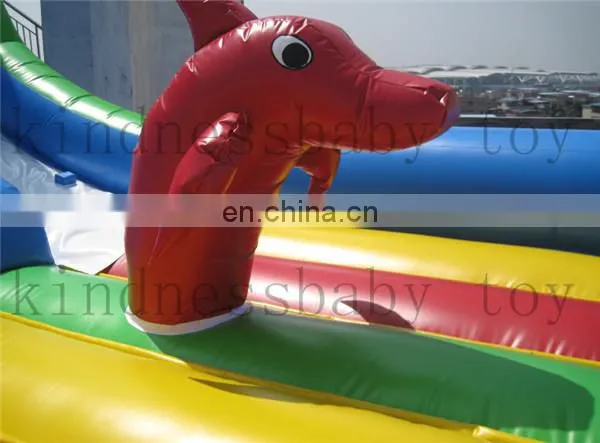 Promotion Inflatable Ocean Slide, Dolphin Slide With Ocean Theme for Kids, Amuse Slide for Funny Party photo-5