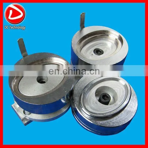 oval pin button machine of 69*45mm oval badge moulds with metal slide