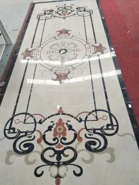 Waterjet Marble Mosaic Floor Waterjet Medallion photo-4