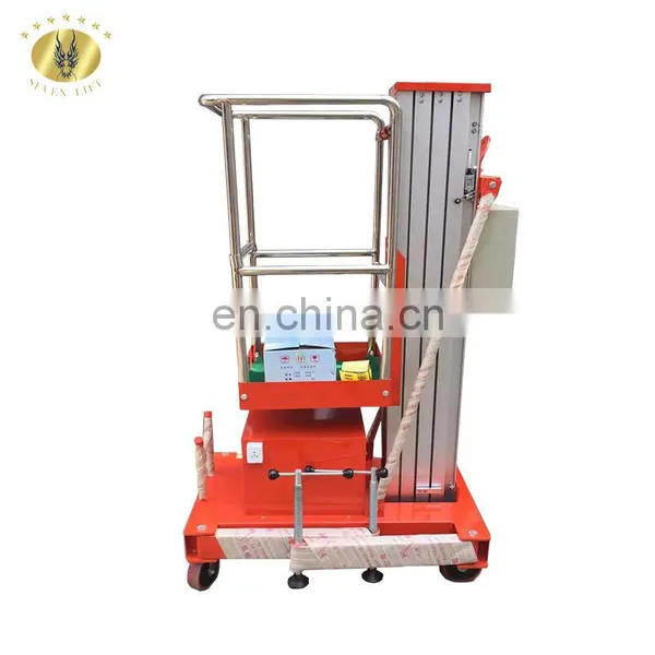 7LSJLI Shandong SevenLift Electric Manual Vertical Hydraulic Mobile Aluminum Ladder Work Platform Lift photo-5