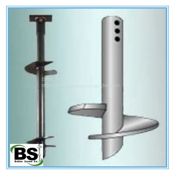 Foundation Screw Piles With Helical Brackets for the United Kingdom