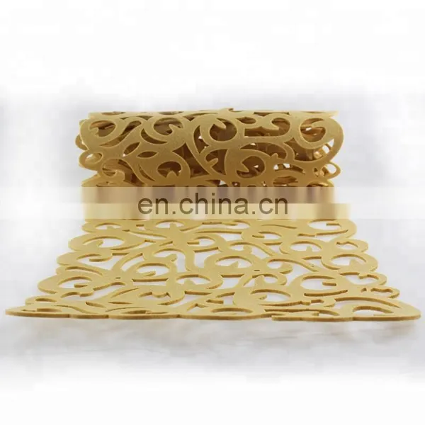 Customized Style and Size 3mm Laser Cut Felt Table Mat With Various Colors photo-6
