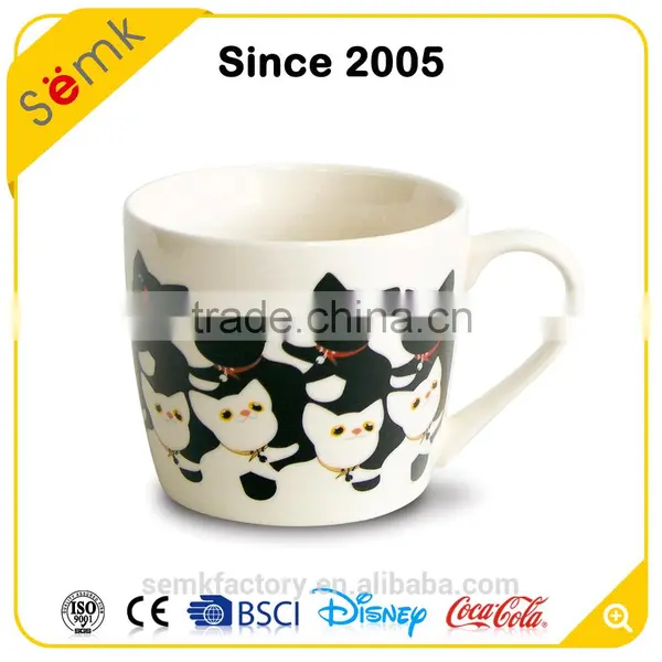 China Factory Wholesale Cat Sublimation Porcelain Ceramic Mug for Gifts photo-2