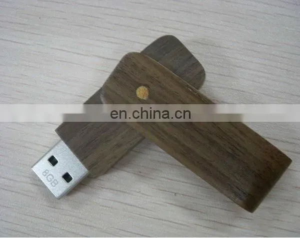 Wooden Swivel Pendrive Usb Flash Drive photo-4