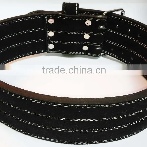Professional Fitness Weightlifting Power Gym Belt Genuine Leather Belt 4" photo-2