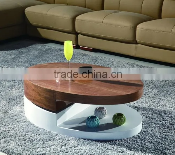 Modern Designed MDF High Gloss Double Colors Folding Coffee Table Quality Choice photo-4