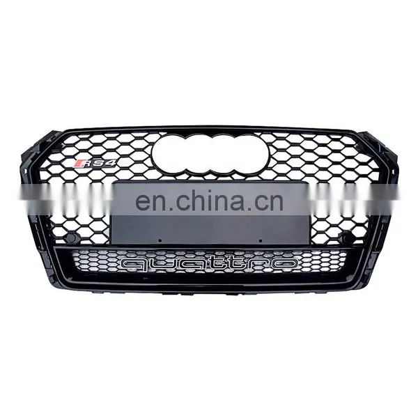 2017-2019 A4 B9 A4L Modification Grille Change to RS4 Style Auto Spare Part New Grille for Audi A4 photo-2