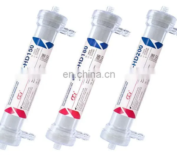 Factory Cheap China Disposable Blood Dialyzer Filter Flux High Efficient Hemodialyzerr With Sterilization Packaging photo-2