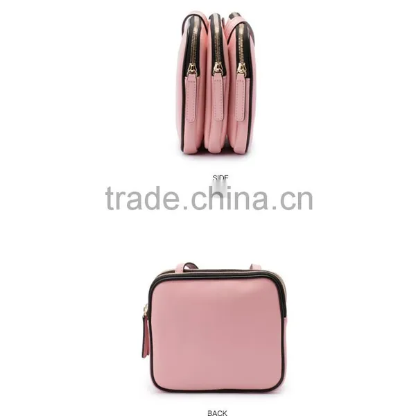 Wholesale Guangzhou Custom Logo High Capicity Genuine Nappa Leather Small Hand Bag Shoulder Bags for Lady photo-4