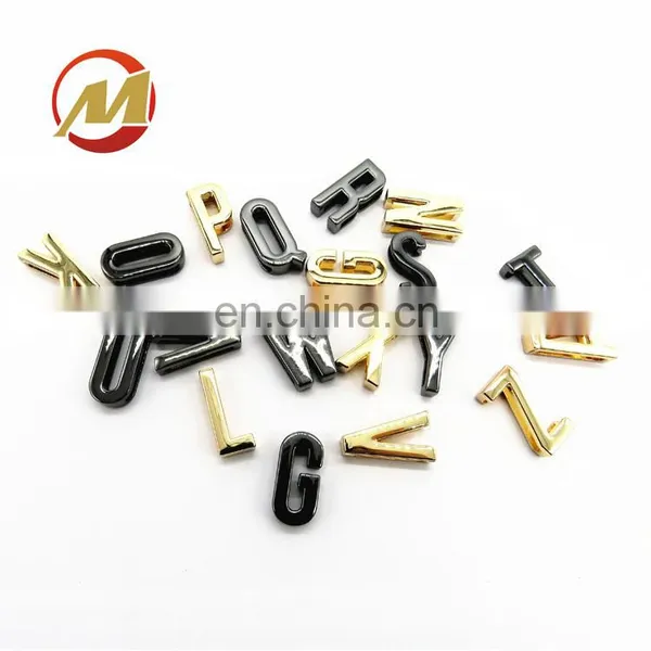 Fast Delivery Good Price DIY Handmade 26 Gold Plated Plain Slide 20mm Metal Letters photo-3
