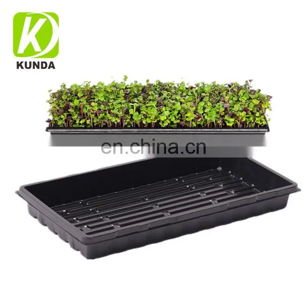 Heavy Duty Seeds Germination and Vegetable Nursery Seed Starter Trays With Water Drainage Holes
