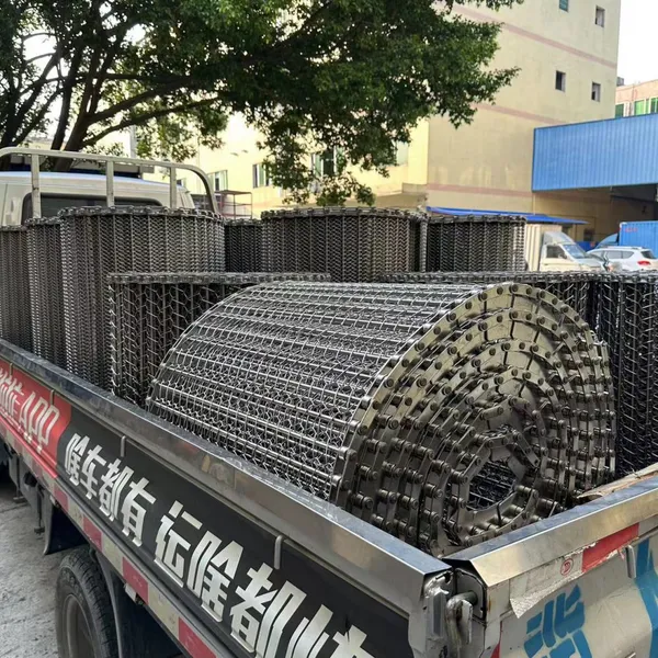 Steel Slat Conveyor Belt For Bread Baking Food Grade