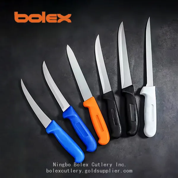 Butcher Knives Colour Coded Slaughtering Breaking Steak Knife Cook Chef Kitchen OEM ODM Knife Sets Kits photo-4