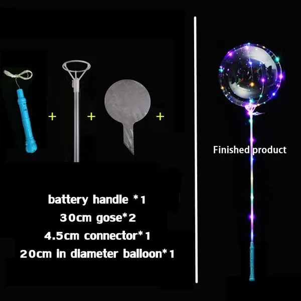 Novelty Amor 18 20 Inches Navidenos Kits Para Fiesta Cumplean Set De Globos -Al-Por-Mayor Burbuja Balloon With Light photo-4
