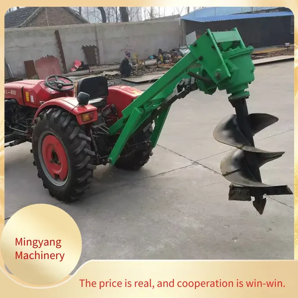 Single - Person Operated Hand - Held Earth Drill, Single - Wheel Support Pit - Digging Machine, High - Power Agricultural Tree - Planting Hole - Drilling Machine photo-4
