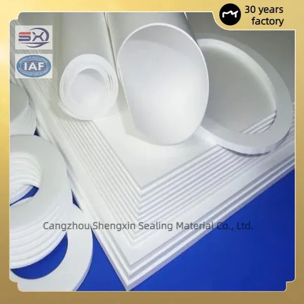 Flange Sealing White PTFE Gasket, Resistant to High Pressure and Corrosion. photo-5