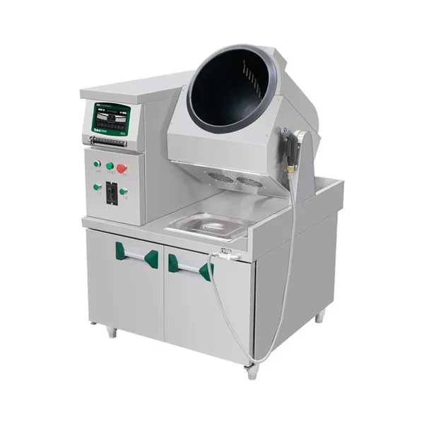 Fully Automatic Rotating Wok for Large-Scale Food Production Lines