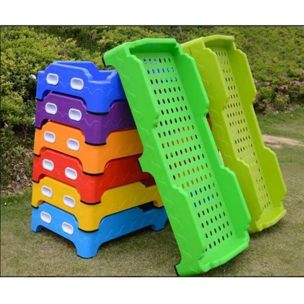 Integrally Injection-molded Stacking Beds for Kindergartens, Available in Various Colors, Specially Designed for Children's Napping Beds, Suitable for Daycare and Early Education Centers' Lunch Break Beds photo-4