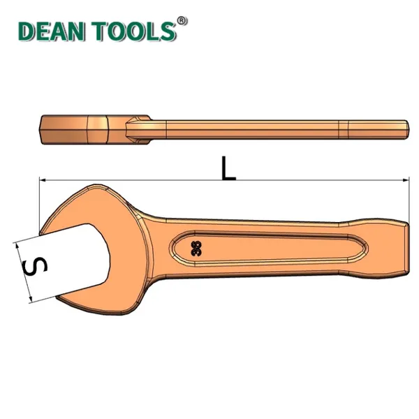 Non-Magnetic Striking Wrench With 1-3/8