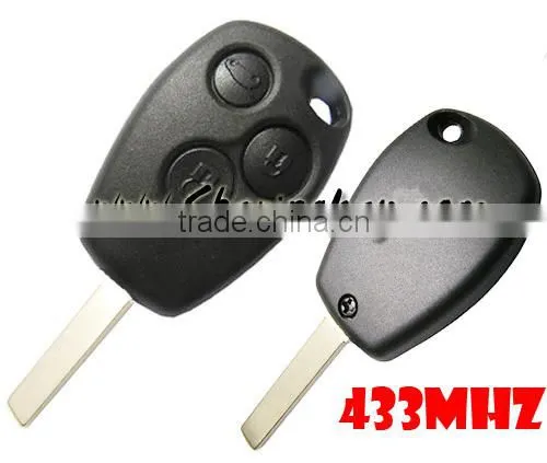 3 Button Remote Key With VA6 Blade Round Button for Reanult