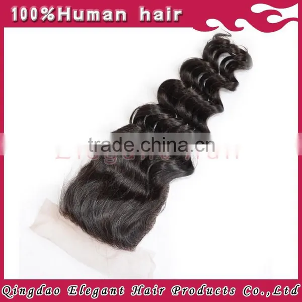 6A Grade Hot Hair Beauty Product Silk Base Lace Frontal Closure photo-4