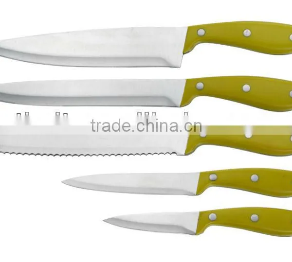 PP HANDLE STAINLESS STEEL 6PCS KITCHEN KNIFE SET photo-2