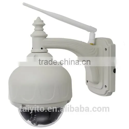 IP IR Waterproof Outdoor Wireless Dome PTZ 720P Zoom Lens CCTV Camera