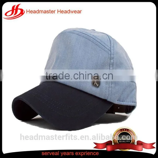 Custom Unique 100%cotton Baseball Hat With Metal Patch photo-3