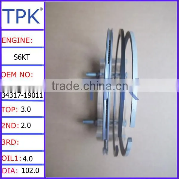 S6K Engine Piston Ring Set 34317-19010 photo-2